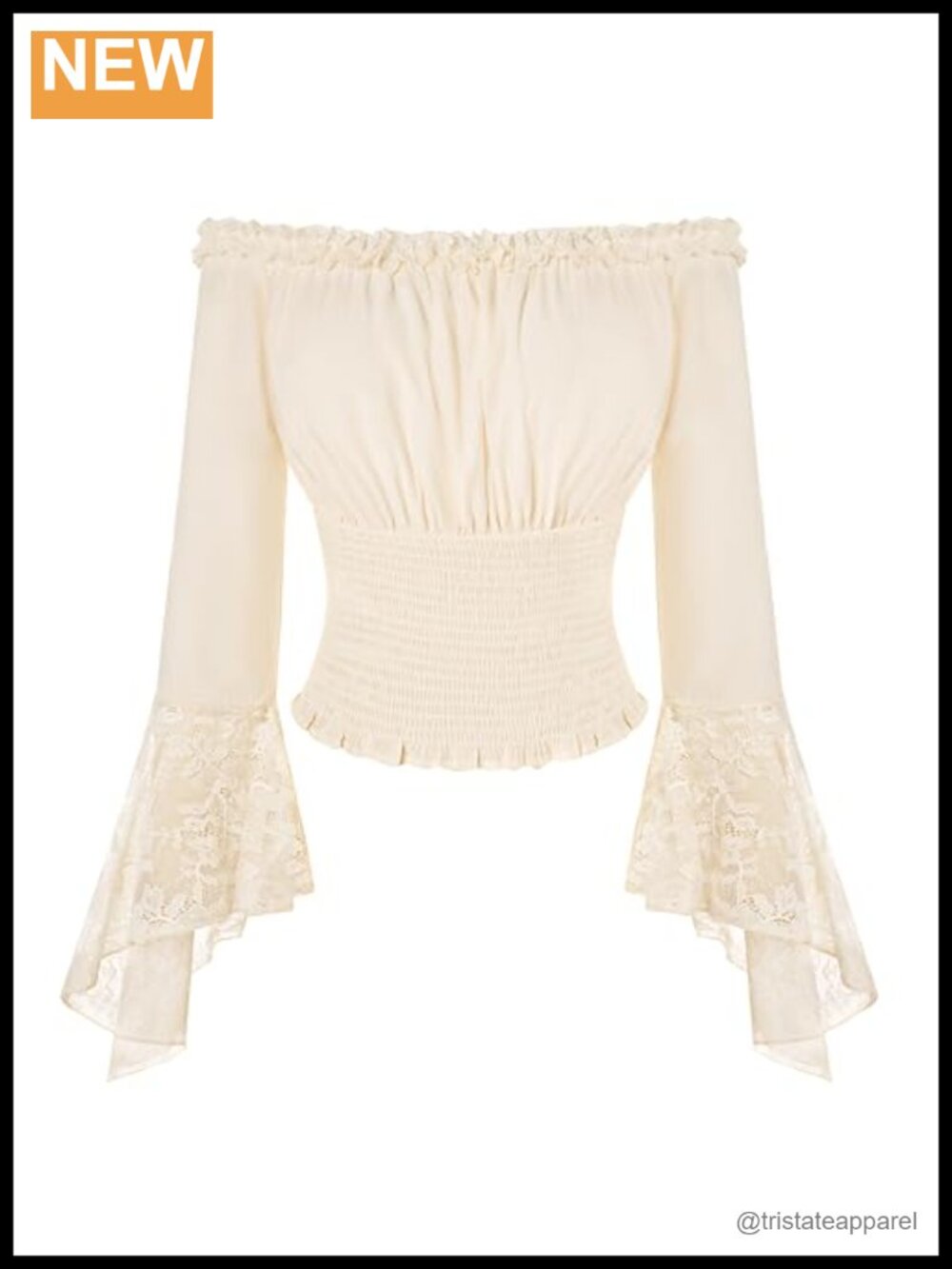 Renaissance Off Shoulder Bell Sleeve Blouse Women Gothic Victorian Peasant Top